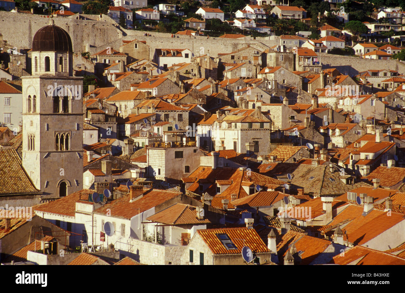 Paese vecchio di Dubrovnik, Croazia. Foto Stock