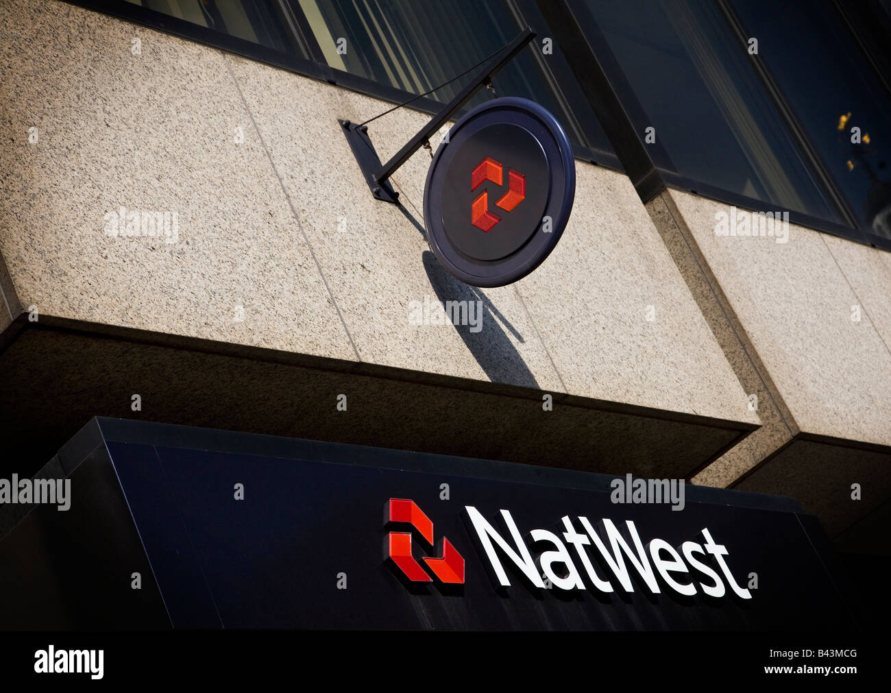 Natwest Bank filiale nella città di Londra Foto Stock