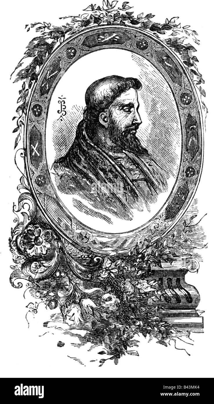 Pio V. (Antonio Ghislieri), 17.1.1504 - 1.5.1572, Papa 7.1.1566 - 1.5.1572, ritratto, incisione in legno, 19th secolo, , Foto Stock