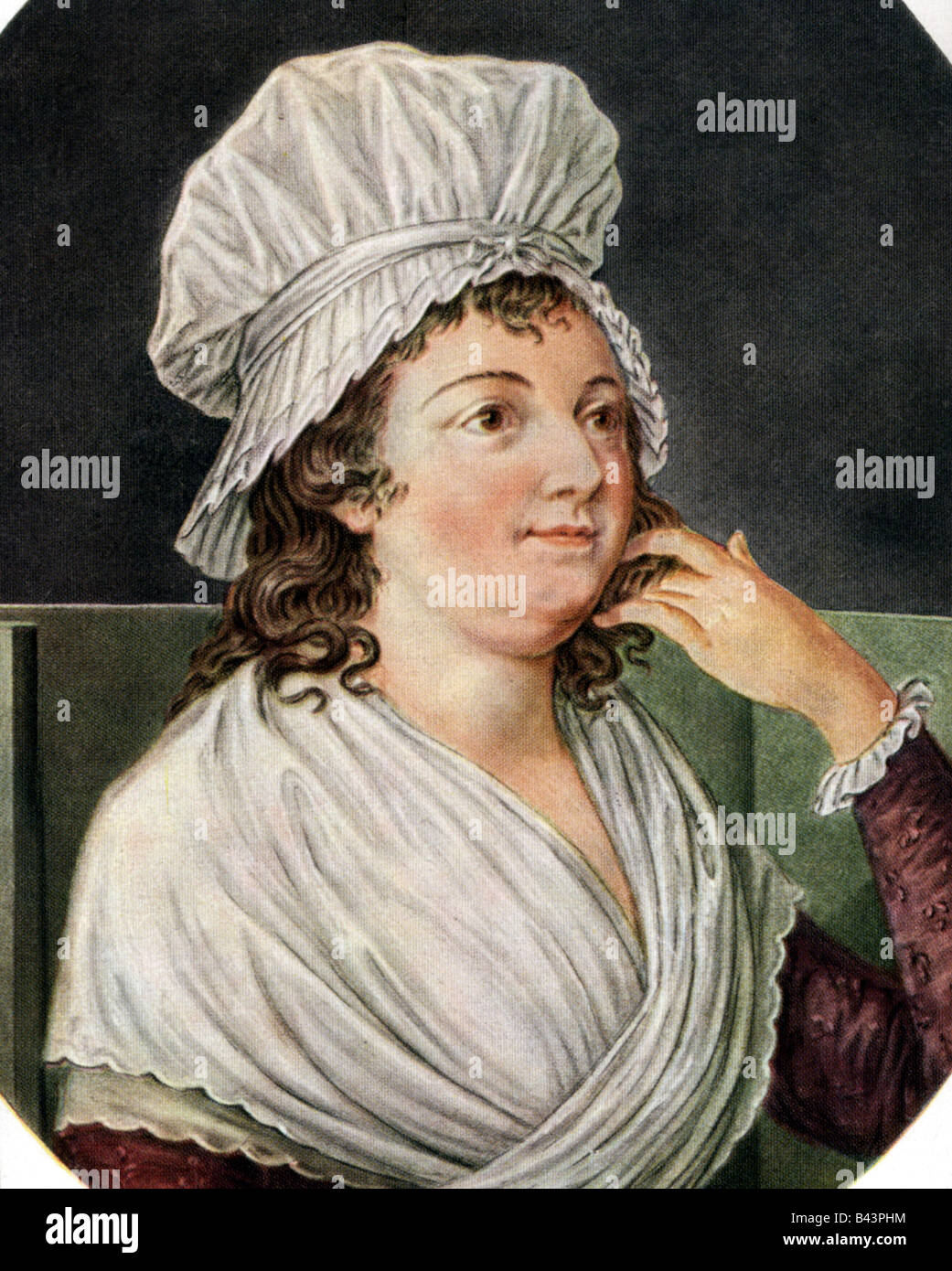 Corday D'Armans, Marie Alice Charlotte, 27.7.1768 - 17.7. 1793, ritratto, oleografo, 19th secolo, , Foto Stock