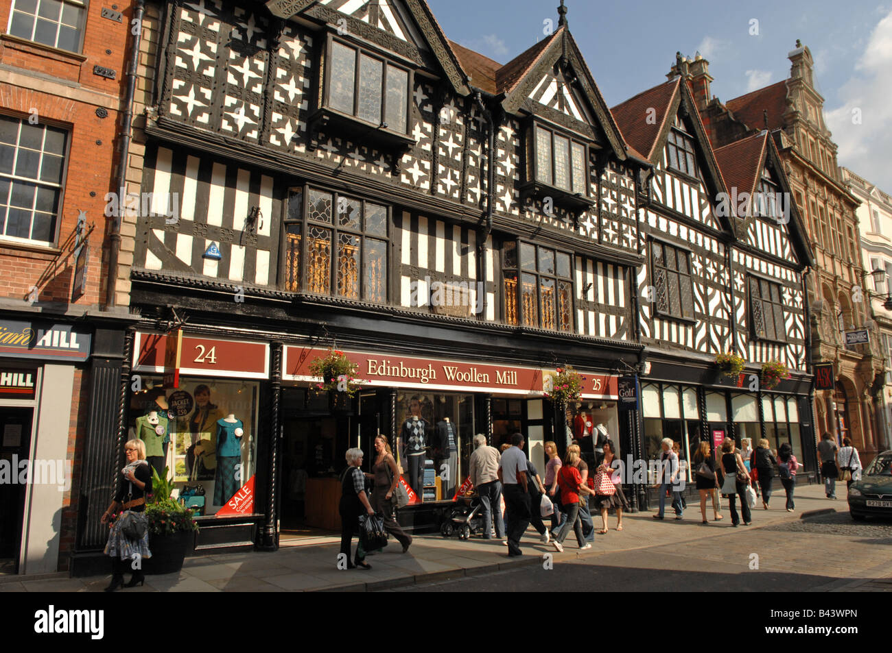 La Edinburgh Lanificio shop Shrewsbury Shropshire Foto Stock