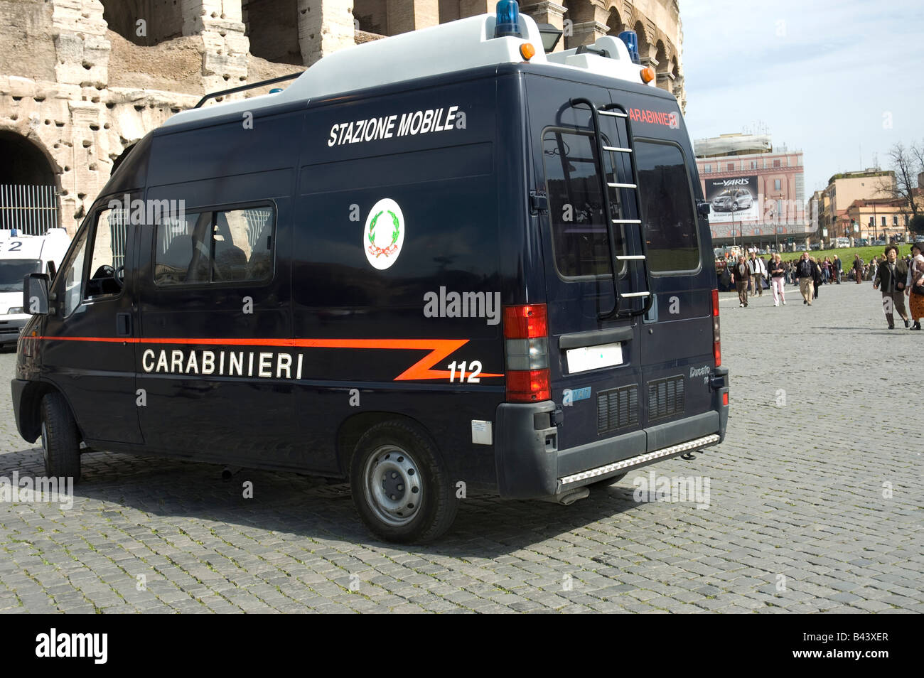 Auto della Polizia (caribinieri), roma italia Foto Stock