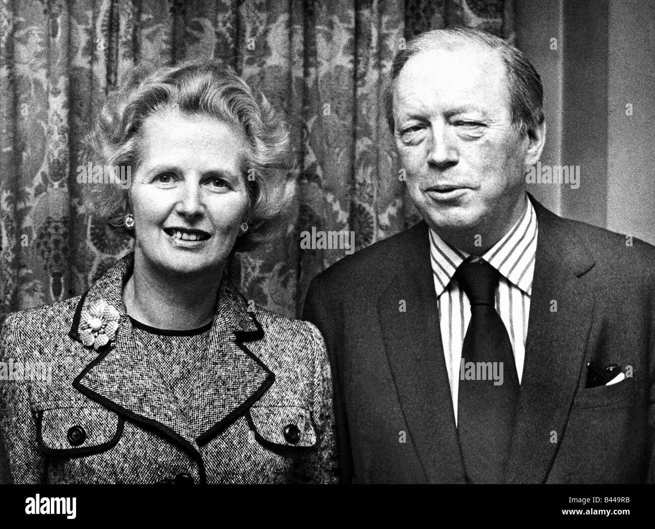 Partito conservatore leader Margaret Thatcher Marzo 1979 con Airey Neave Tory portavoce per l'Irlanda del Nord che è stato assassinato Foto Stock