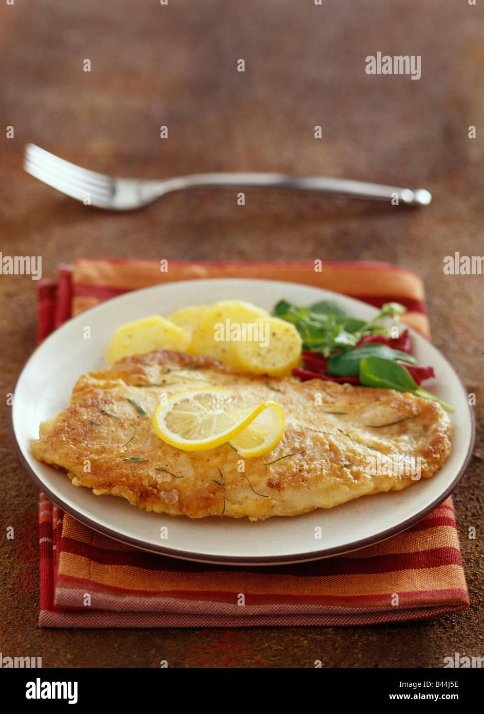 Scorpioni fritti i filetti di pesce Foto Stock