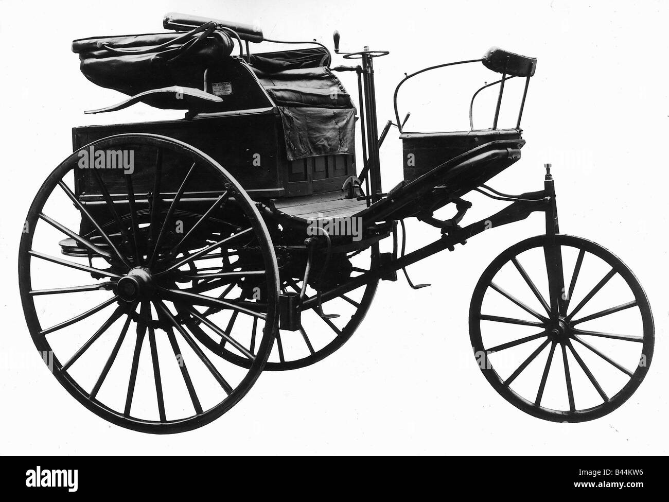 Benz triciclo motorizzato car 1888 Foto Stock