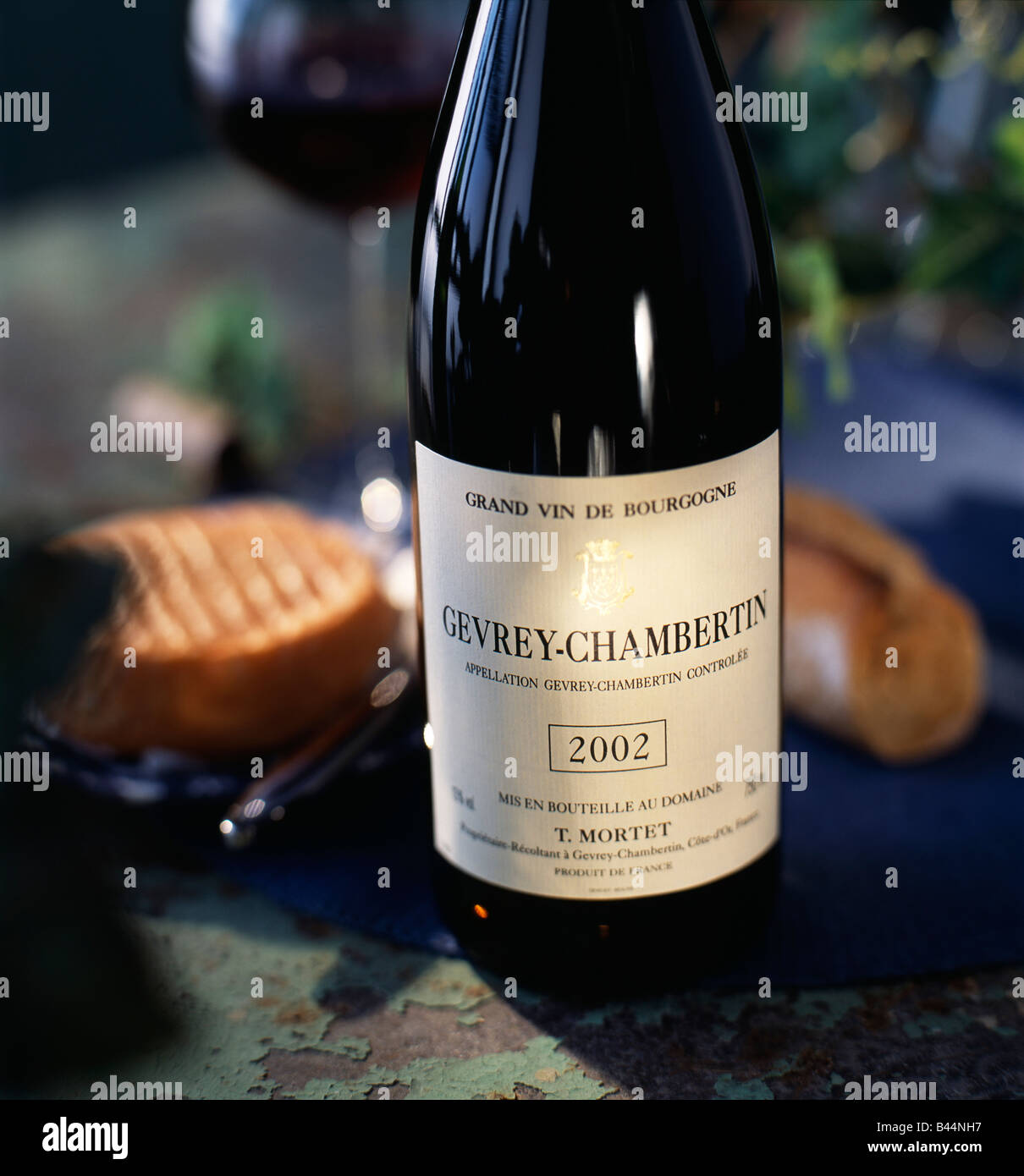 Bottiglia di Bourgogne Gevrey-Chambertin Foto Stock