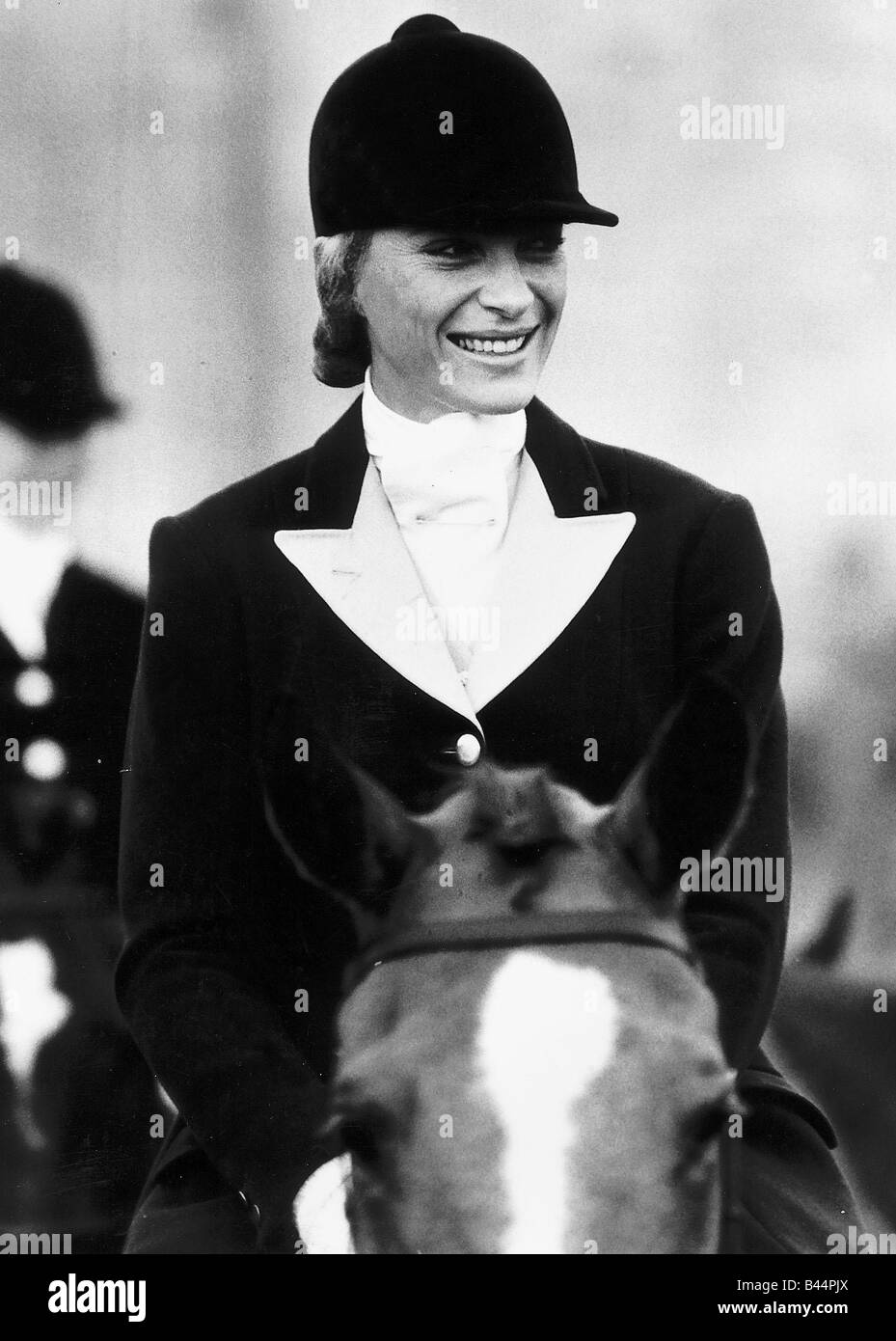 La Principessa Michael di Kent sul cavallo Dicembre 1985 Foto Stock
