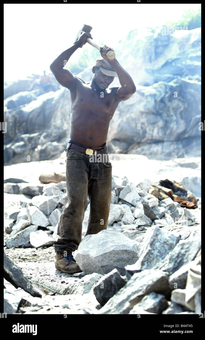 Christian Aids campagna per la giustizia commerciale Ronan Keating vede il disastroso impatto commercio sleale specificamente le importazioni da ovest Foto Stock