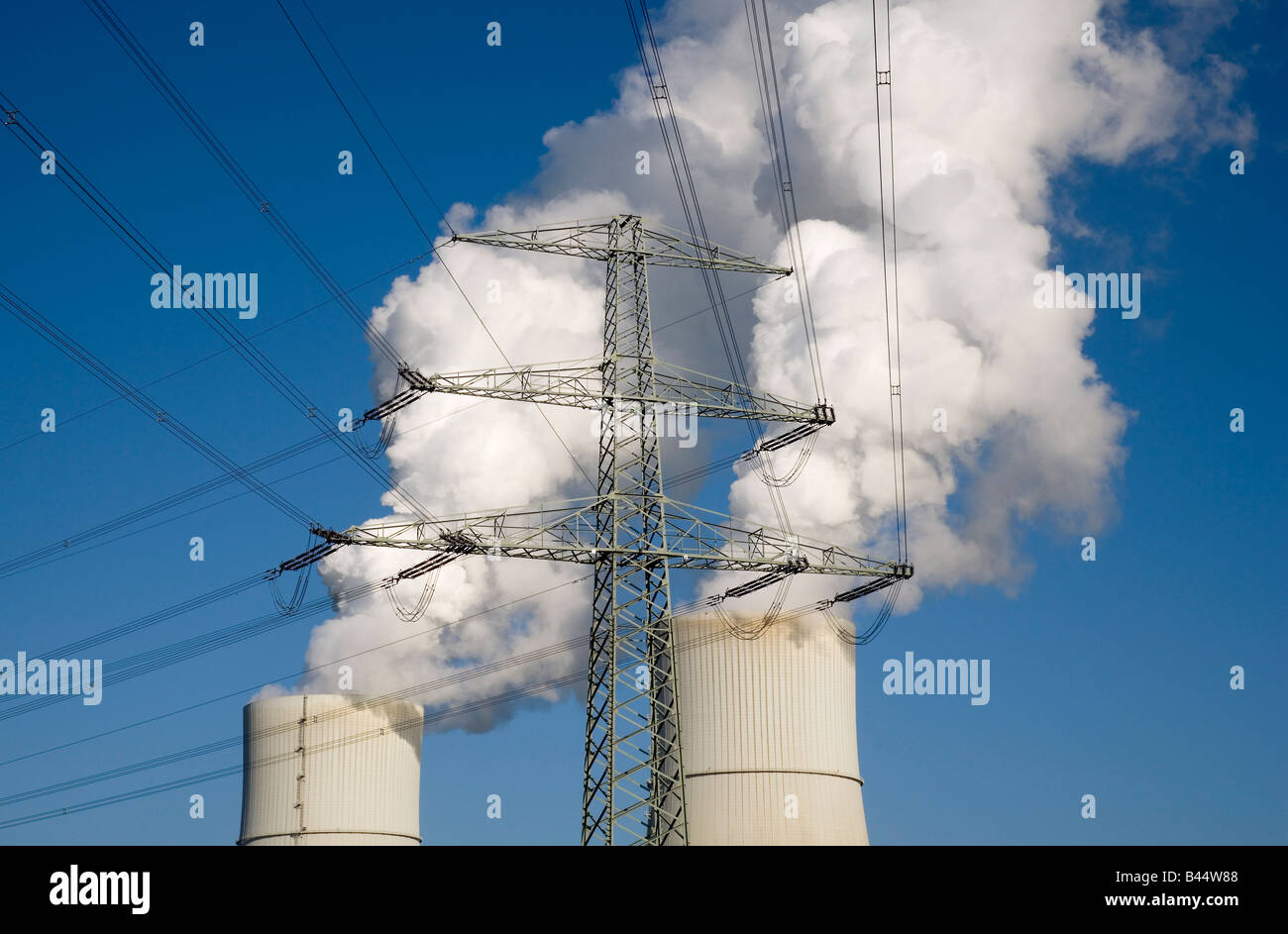 Primo brown centrali a carbone vegetale in worldwith anidride carbonica la separazione tramite tecnologie CCS cattura e stoccaggio del carbonio Foto Stock