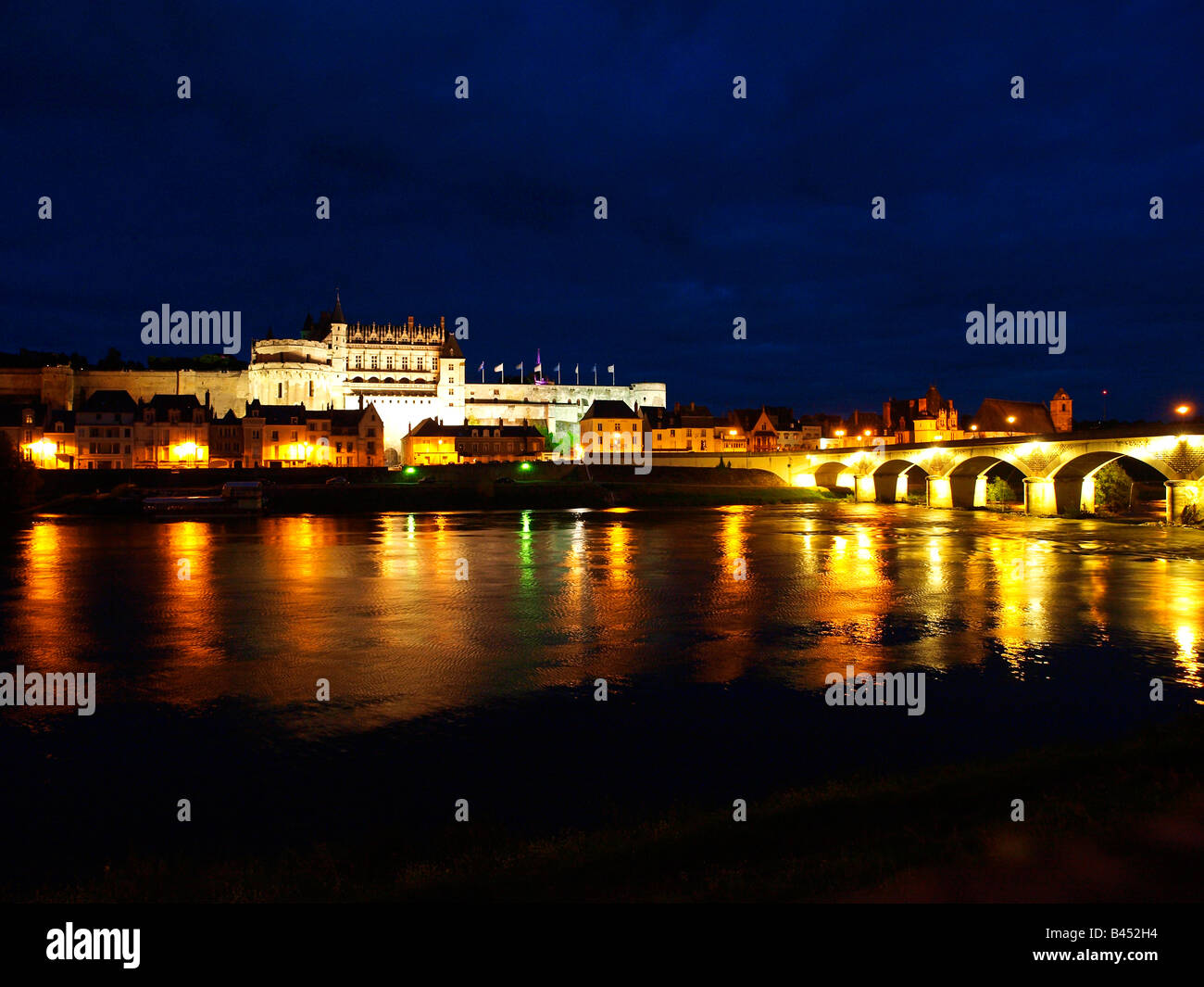Castello della Loira, Chateau Amboise, Francia Foto Stock
