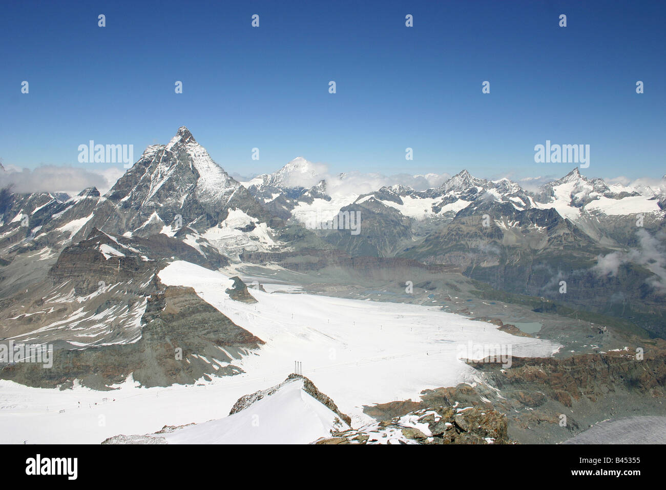 Svizzera - Cervino montagna delle Alpi Foto Stock