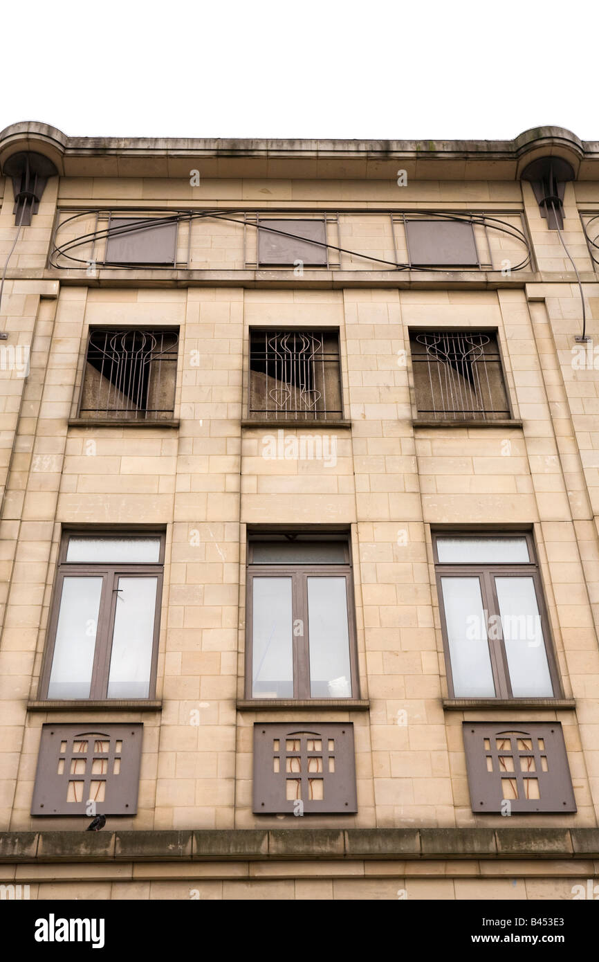 Regno Unito Scozia Glasgow Renfield Street dettaglio di Charles Rennie Mackintosh ha ispirato la costruzione di parte anteriore Foto Stock