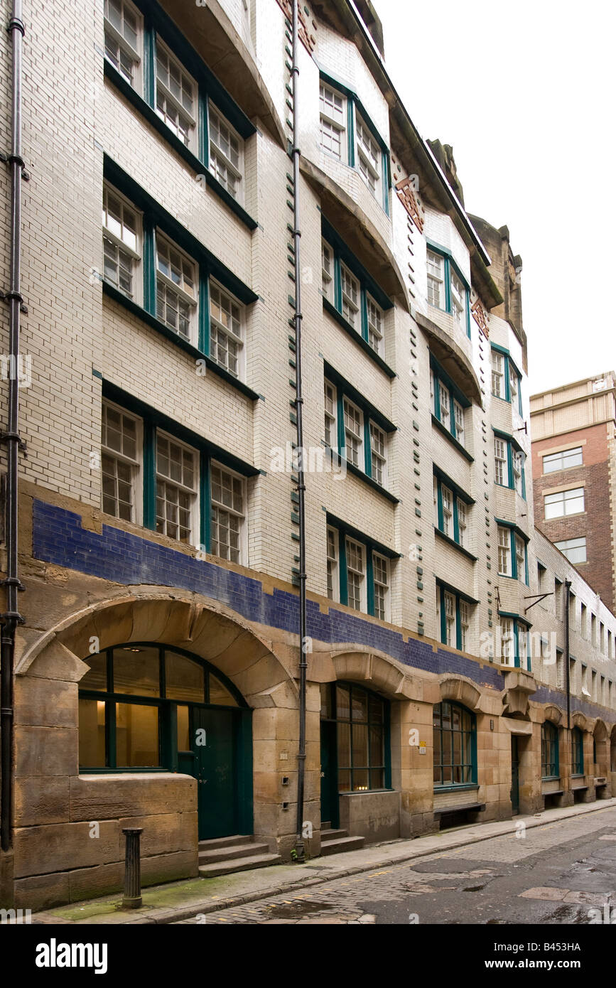 Regno Unito Scozia Glasgow Renfield Lane Charles Rennie Mackintosh progettato ex Daily Record building Foto Stock