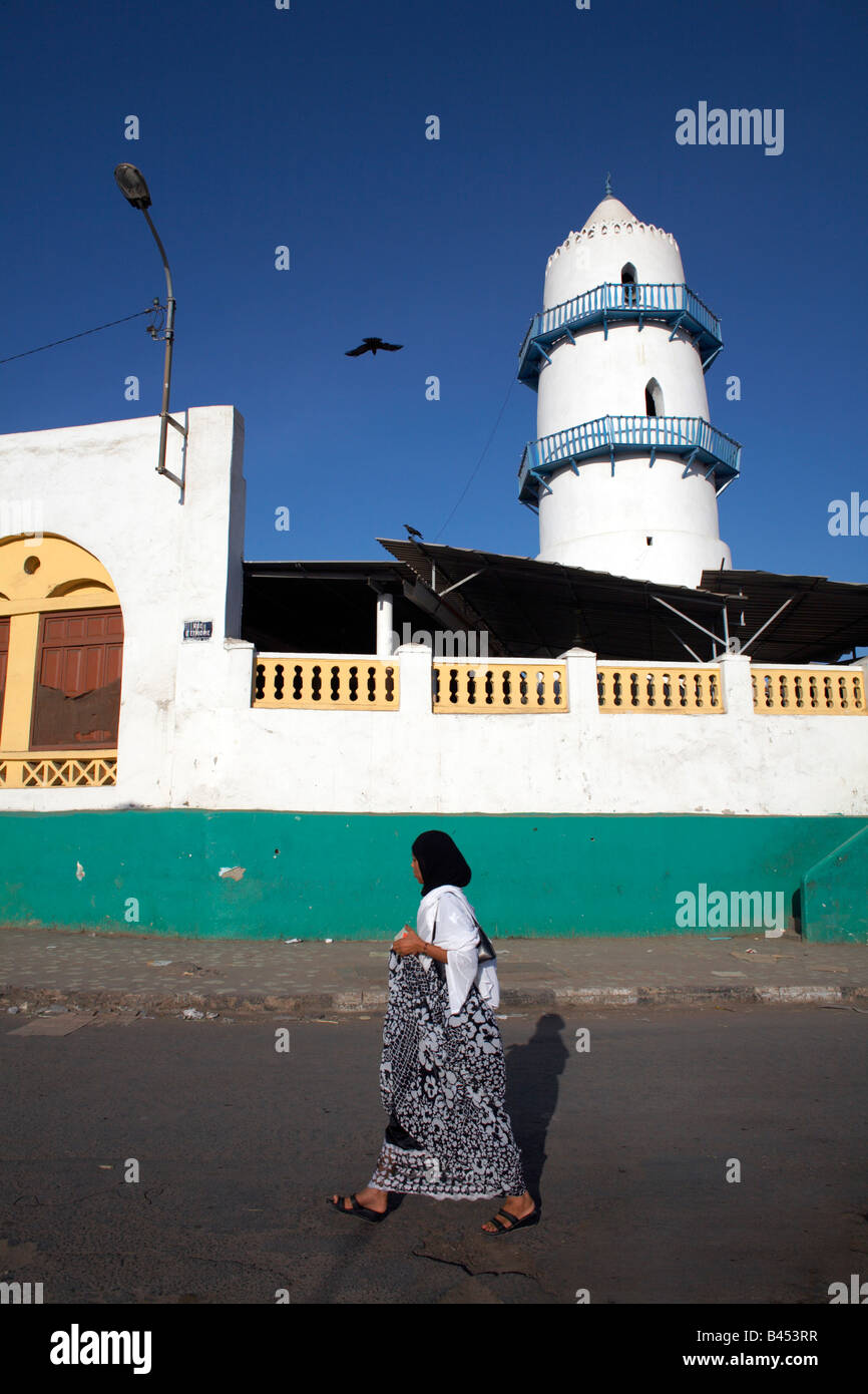 Il Hamoudi moschea nella città di Gibuti, Gibuti Foto Stock