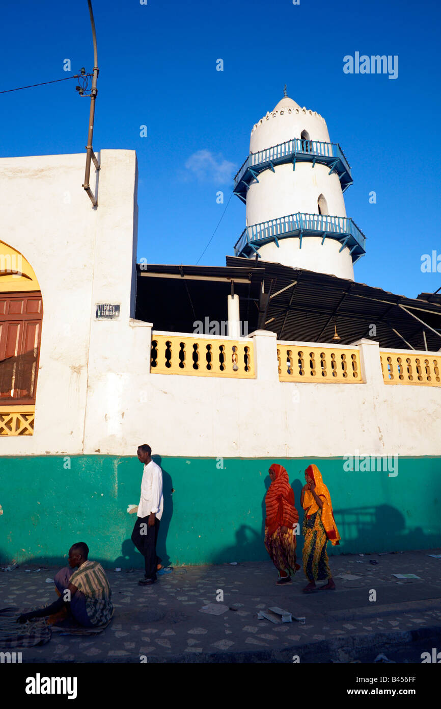 Il Hamoudi moschea nella città di Gibuti, Gibuti Foto Stock