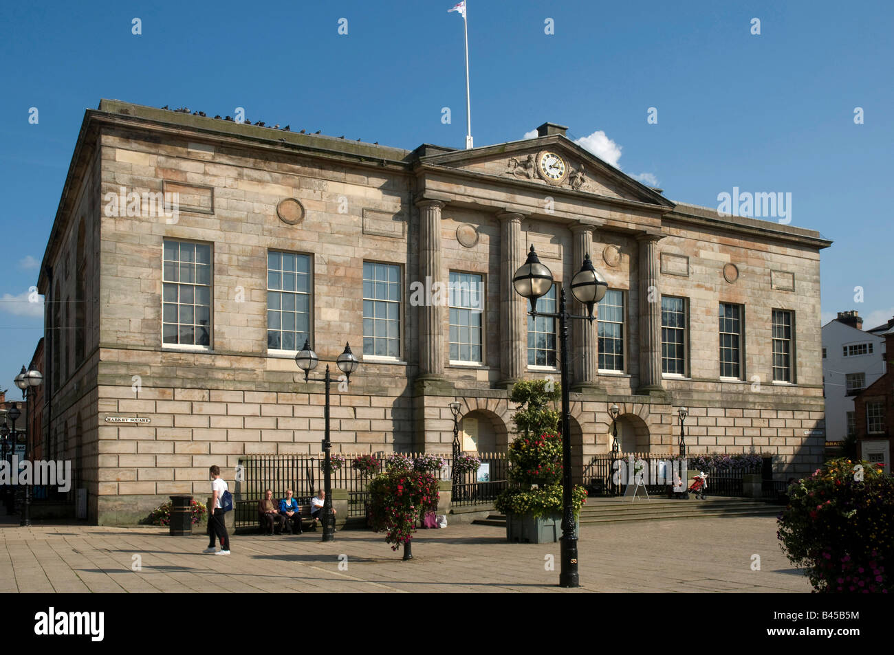 Shire Hall, Stafford Town Center, Staffordshire, Inghilterra Foto Stock