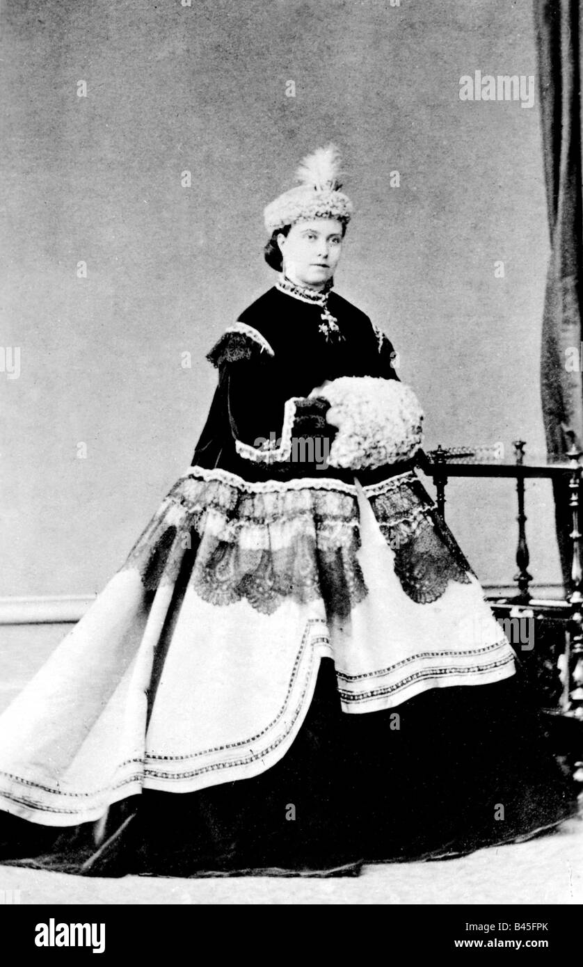 Victoria Adelaide, 21.11.1840 - 5.8. 1901, Empress tedesco 9.3.1888.- 15.6.1888, lunghezza intera, 1865, , Foto Stock