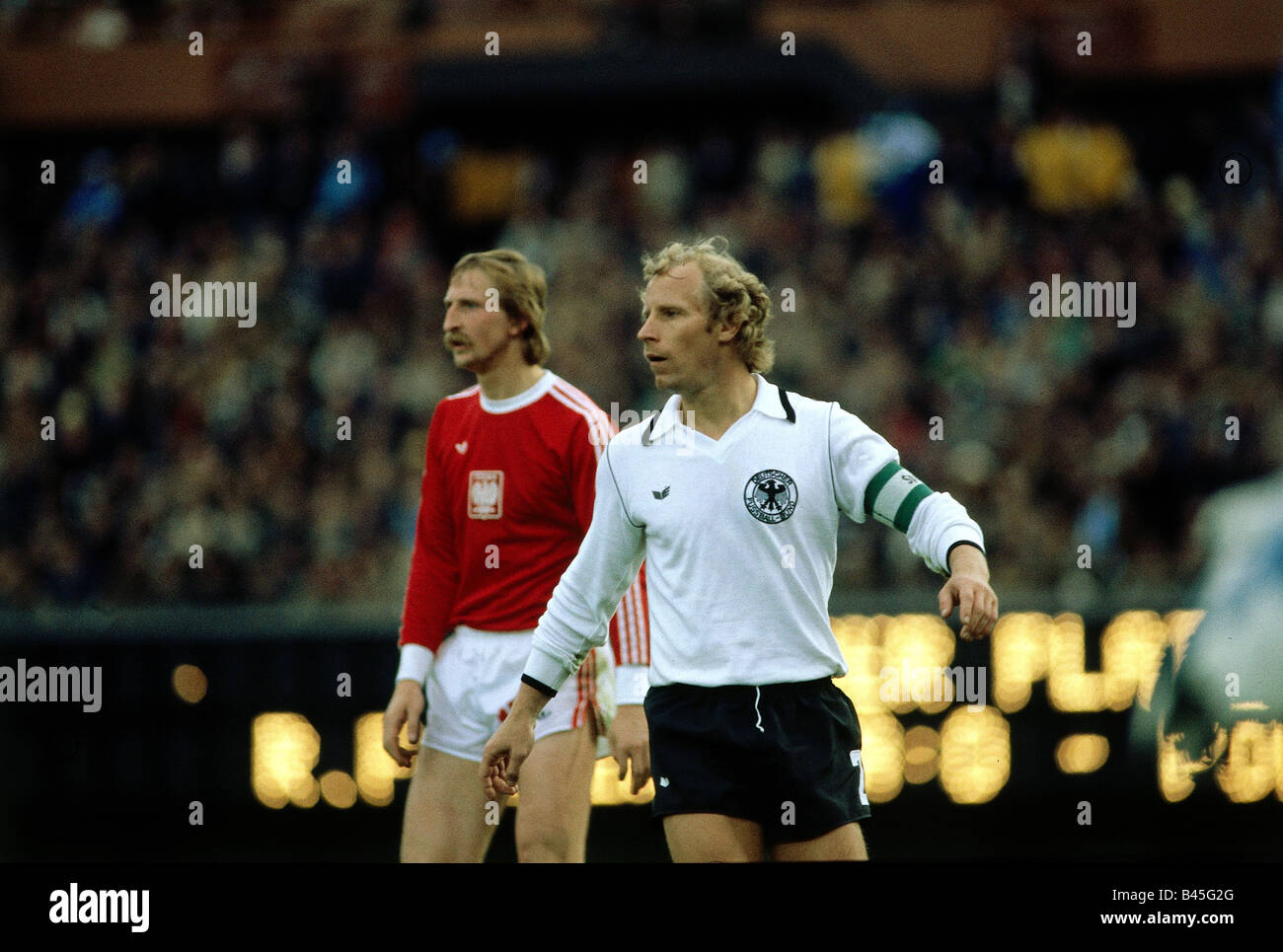 Sport / Sport, calcio, calcio, Coppa del mondo, Germania contro Polonia (0:0) a Buenos Aires, Argentina, 1.6.1978, Foto Stock