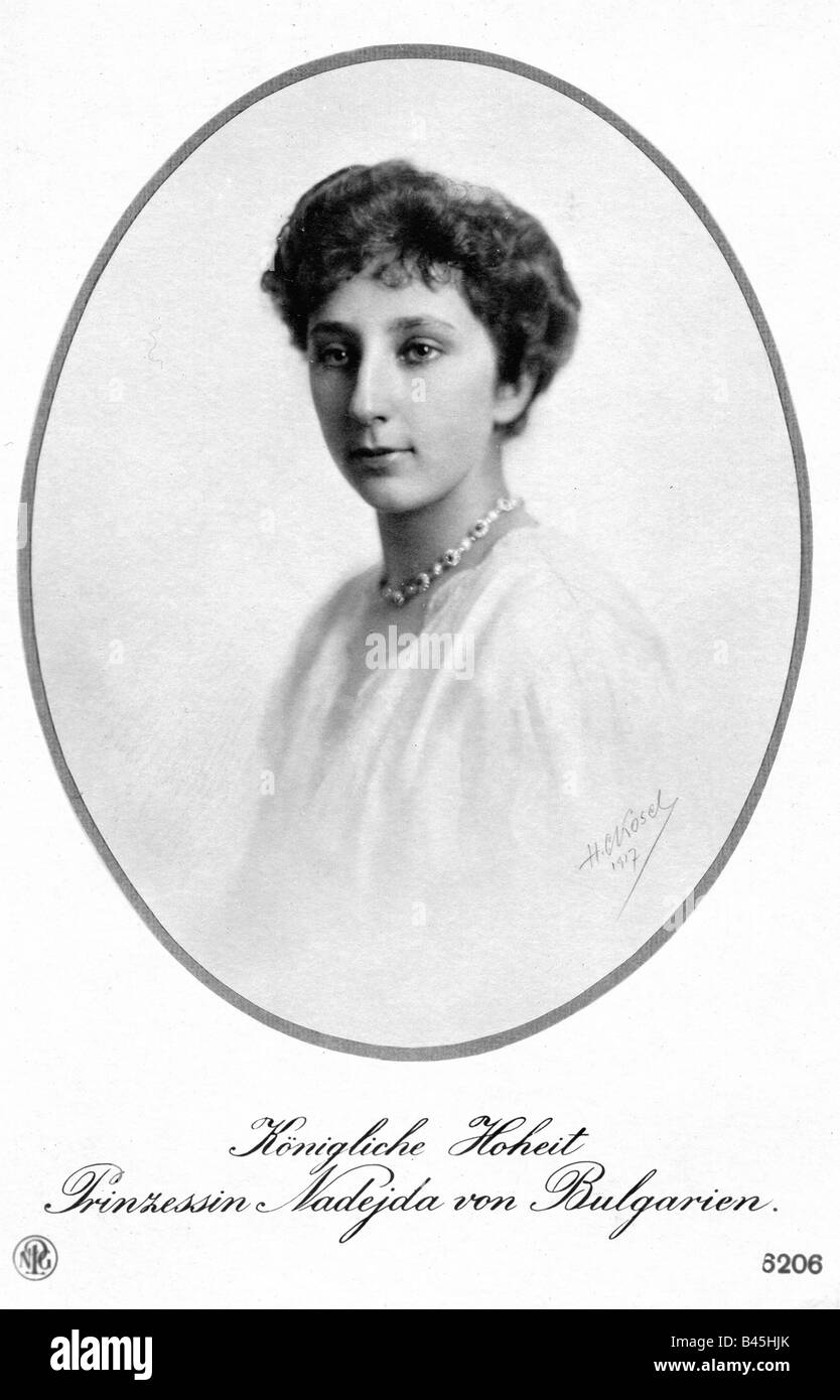 Nadejda Clementine, 30.1.1899 - 15.2.1958, duchessa di Wuerttemberg 24.1.1924 - 15.2.1958, ritratto, cartolina di H.C. Kosel, 1917, Foto Stock