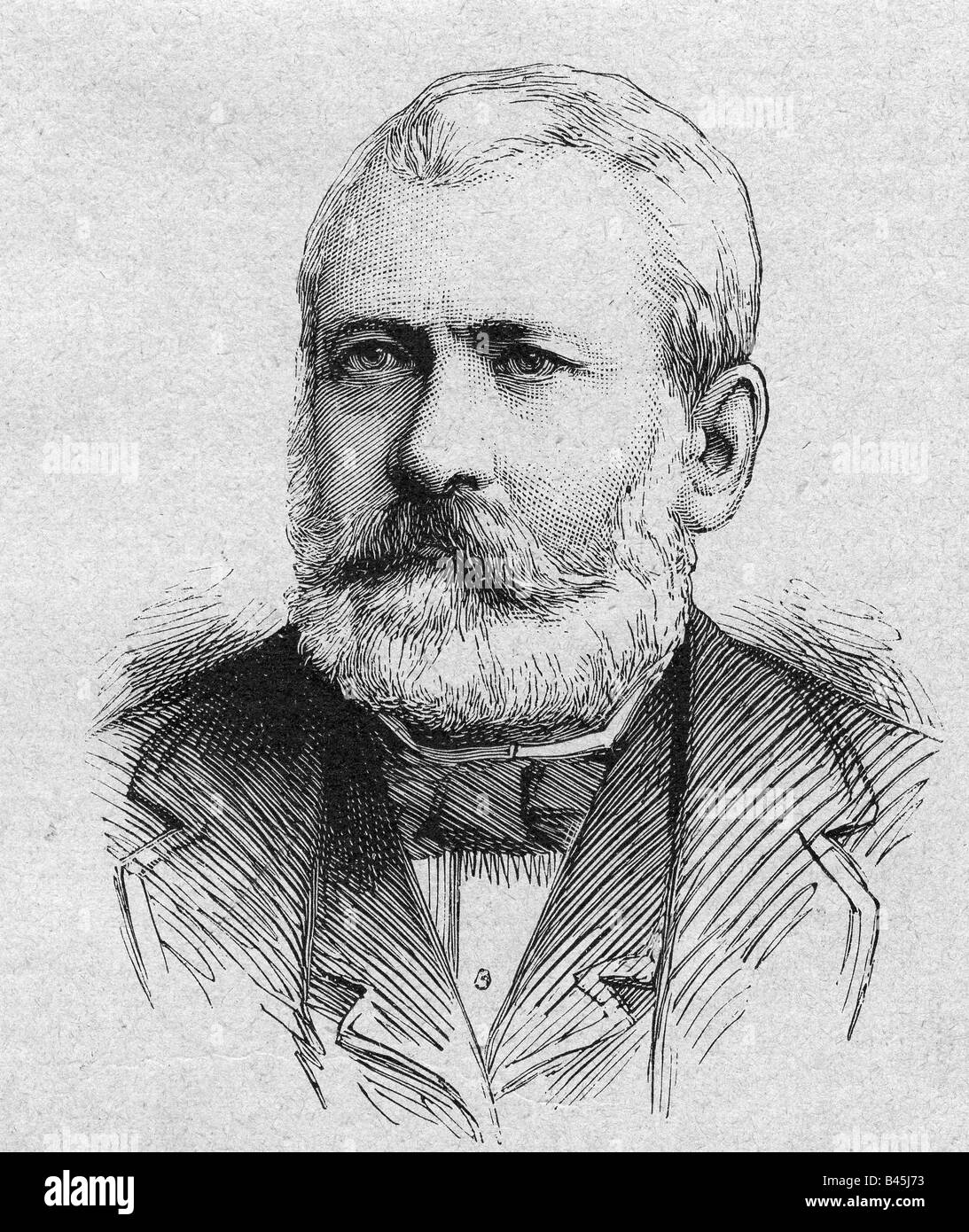 Zankow, Dragan, 28.10.1828 - 24.3.1911, politico bulgaro (partito liberale), ritratto, incisione, 1887, Foto Stock