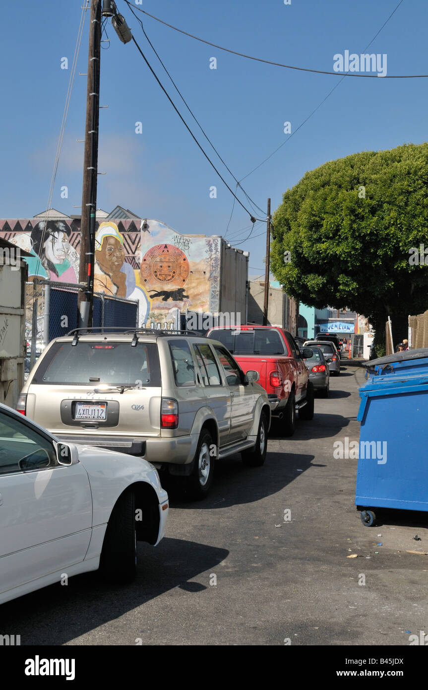Il parcheggio è sempre un problema di Venice, California Foto Stock