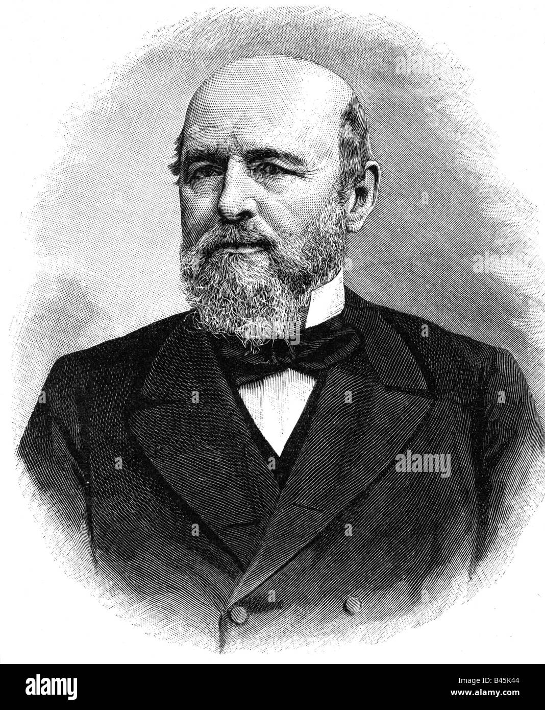 Eulenburg, Conte di Botho Wendt, 31.7.1831 - 5.11.1911, politico tedesco, primo ministro della Prussia 23.3.1892 - 26.10.1894, ritratto, incisione, 1891, 19th secolo, Germania, politica, , Foto Stock