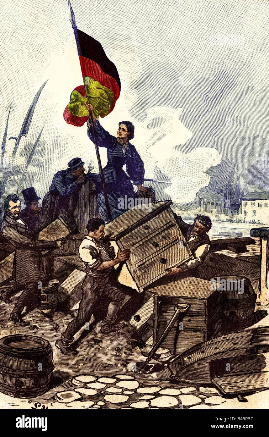 Eventi, Revolutionen 1848/1849, Foto Stock