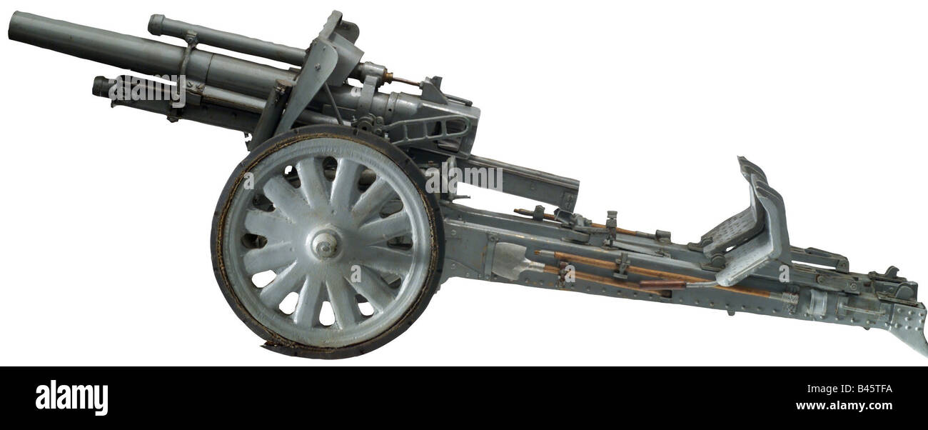 Armi, artiglieria, urlatori, howitzer di 10,5 cm di campo chiaro 18, esercito tedesco 1935 - 1945, miniatura 1:5, Germania 20th secolo, Seconda guerra mondiale, seconda guerra mondiale, Wehrmacht, , Foto Stock