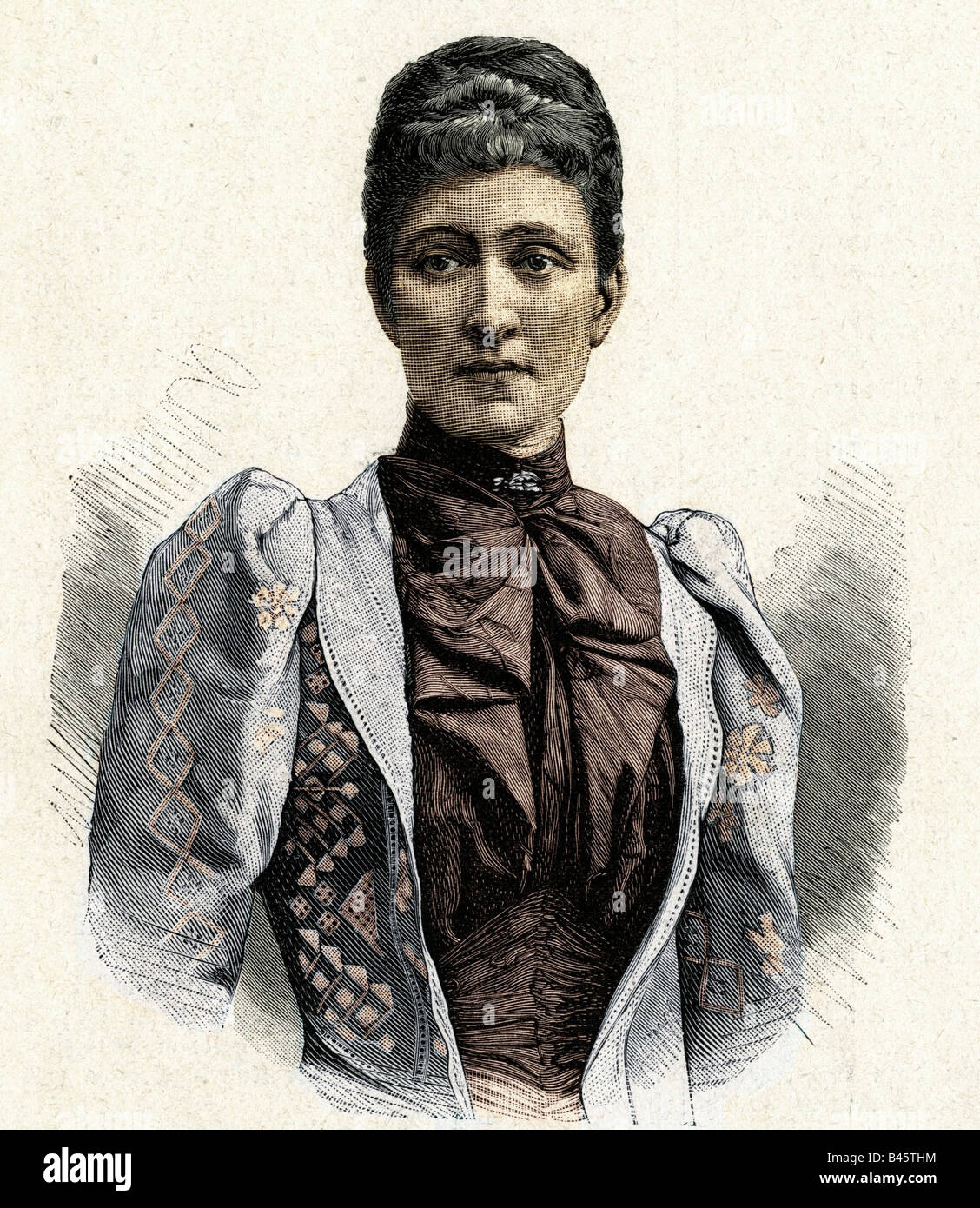 Mary Anne, 13.7.1861 - 31.7.1942, Gran Duchessa di Lussemburgo 17.11.1905 - 17.11.1917, ritratto, incisione 1893, Foto Stock