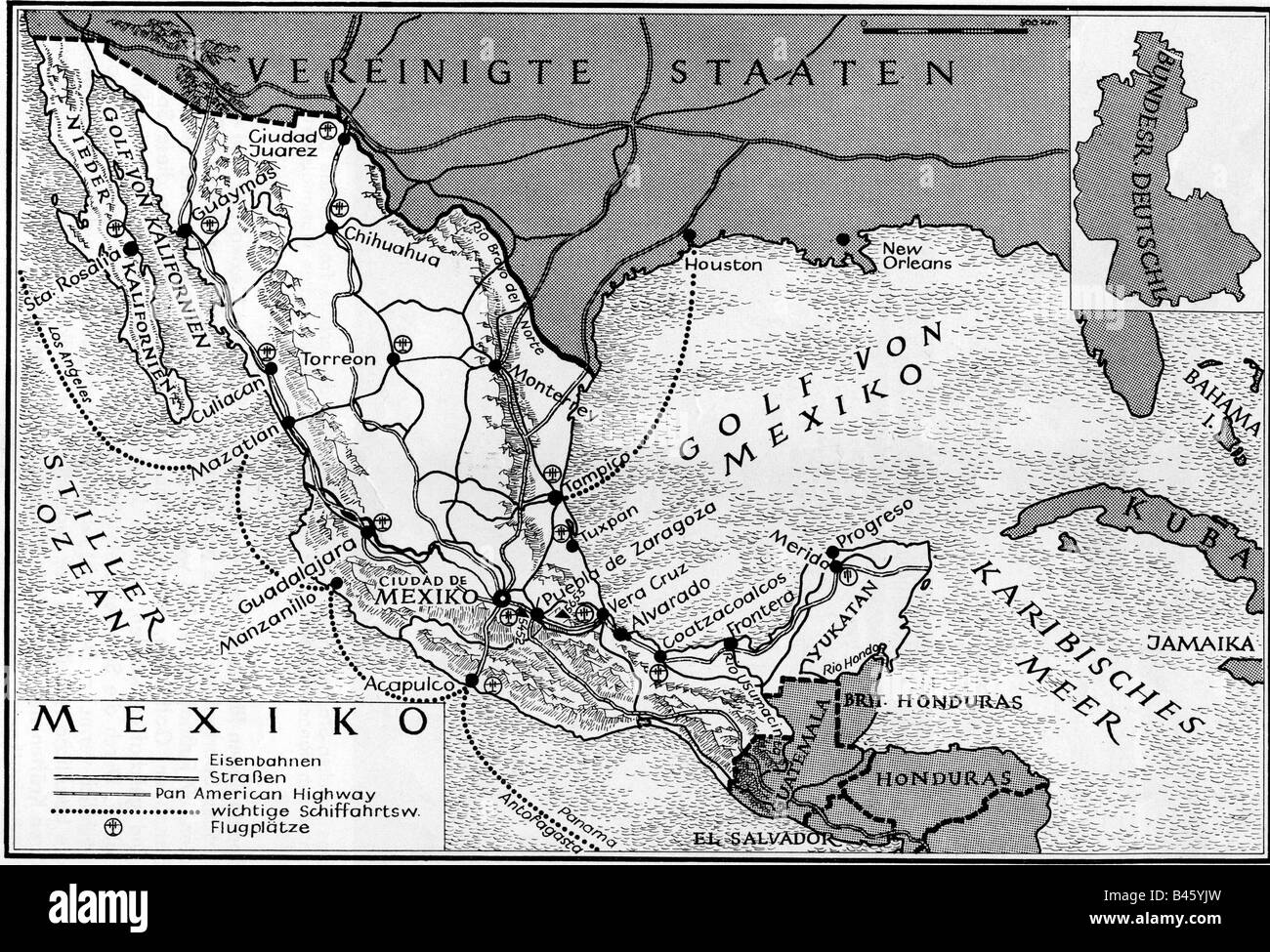 Cartografia, mappe, America, Messico, circa 1970, Foto Stock