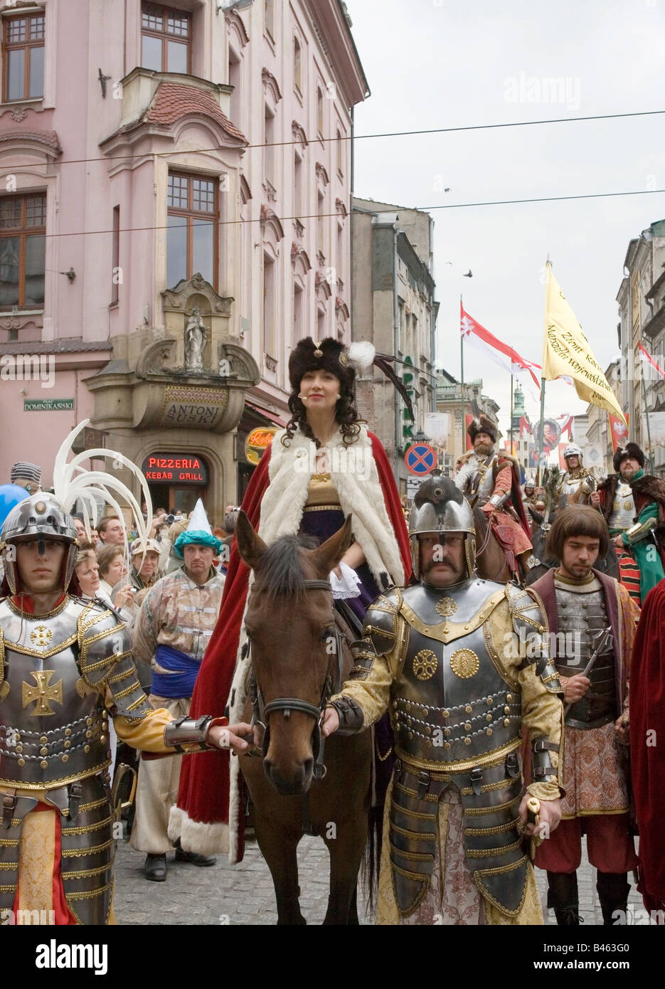 Polonia Cracovia celebrazione dello storico anniversario della vittoria polacco a Vienna nel 1683 anno Foto Stock