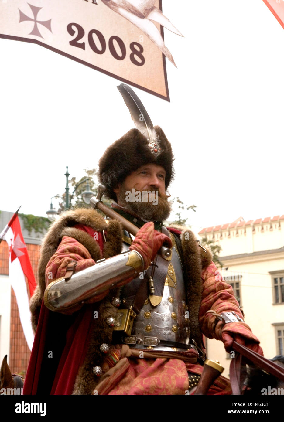 Polonia Cracovia celebrazione dello storico anniversario della vittoria polacco a Vienna nel 1683 anno Foto Stock