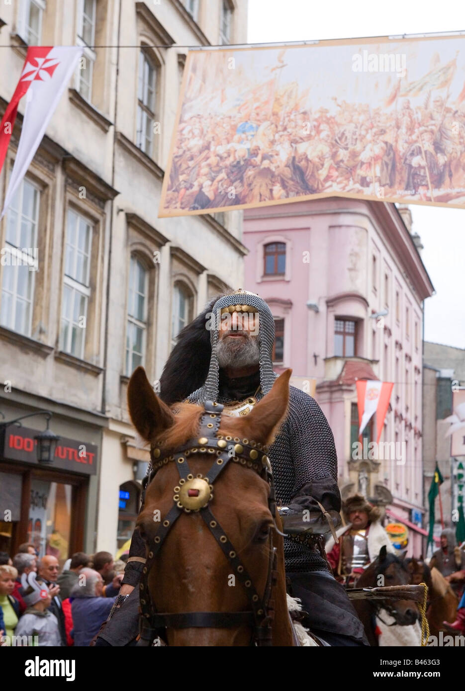 Polonia Cracovia celebrazione dello storico anniversario della vittoria polacco a Vienna nel 1683 anno Foto Stock