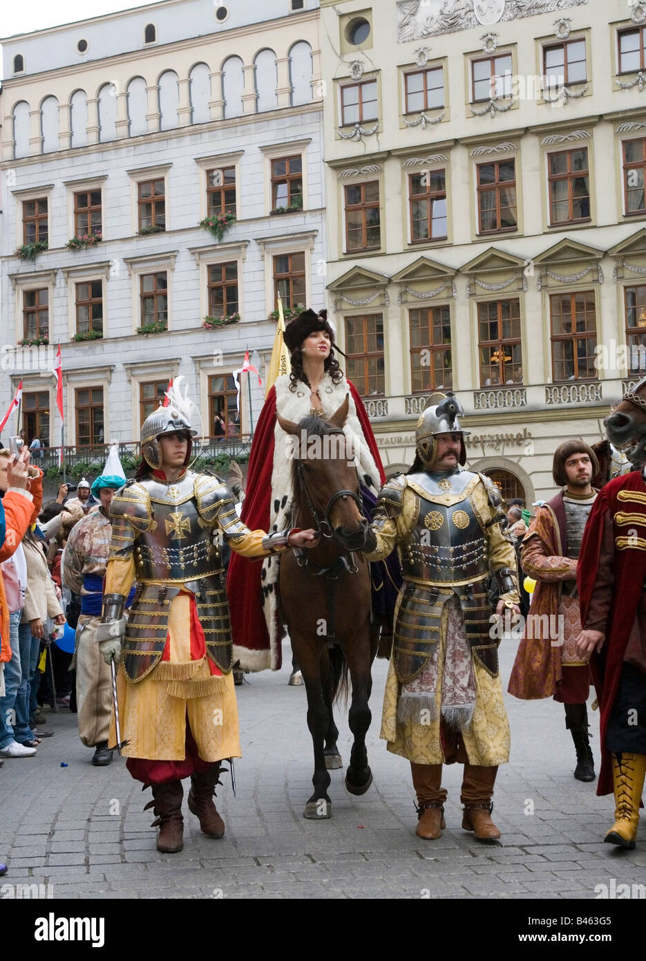 Polonia Cracovia celebrazione dello storico anniversario della vittoria polacco a Vienna nel 1683 anno Foto Stock