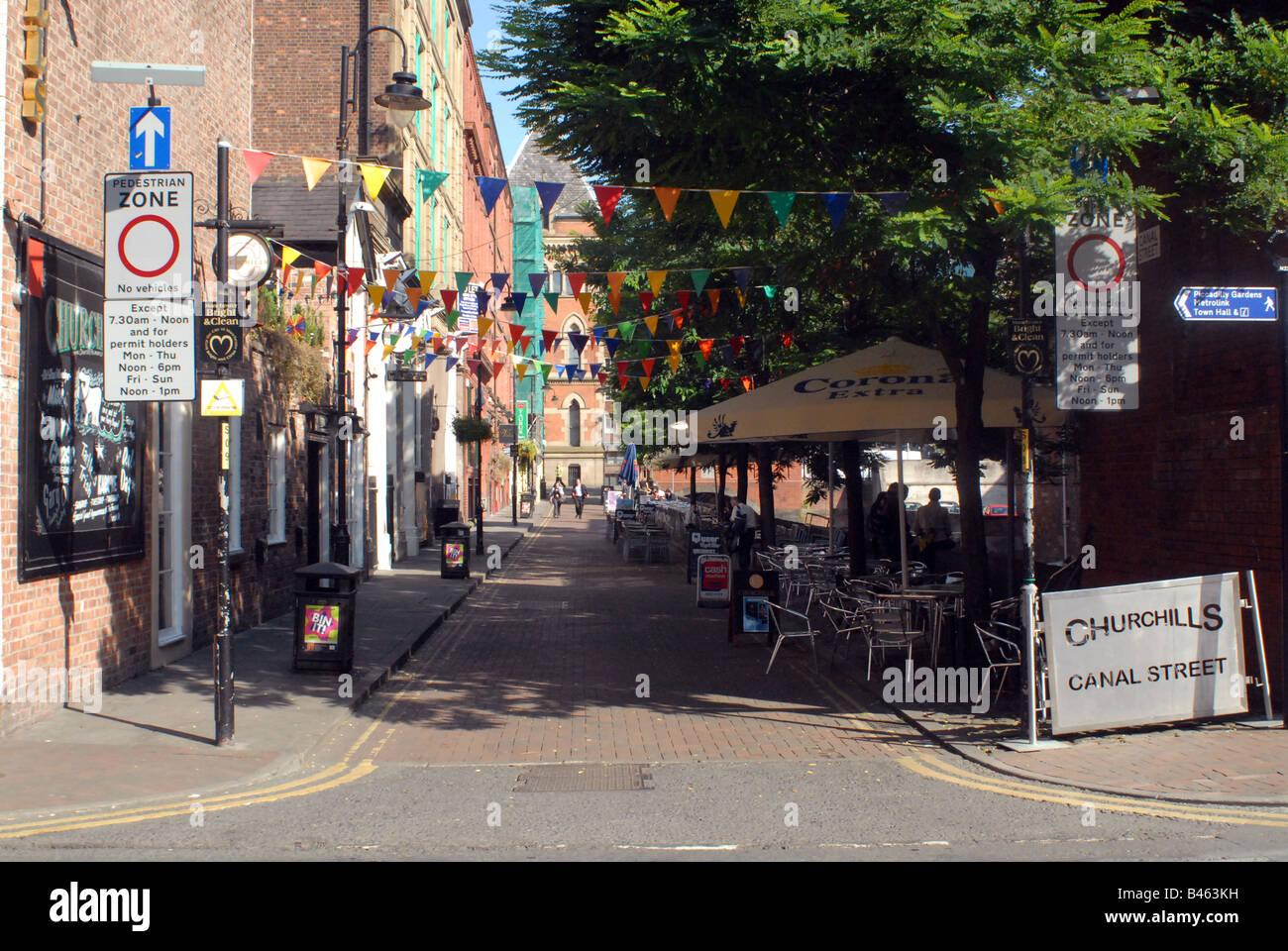 Canal Street Manchester Foto Stock