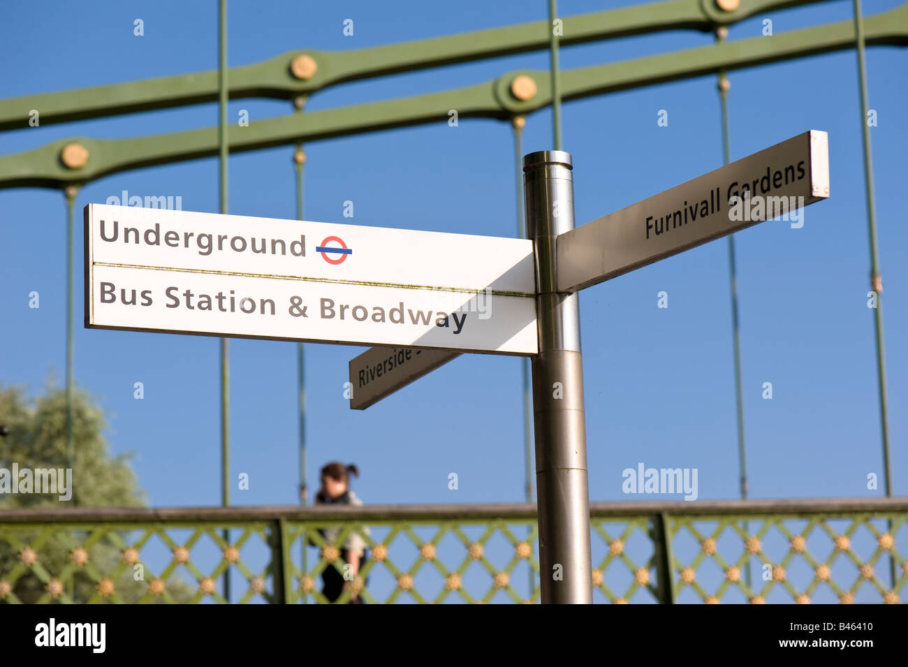 Hammersmith ponte sul fiume Tamigi W6 London Regno Unito Foto Stock