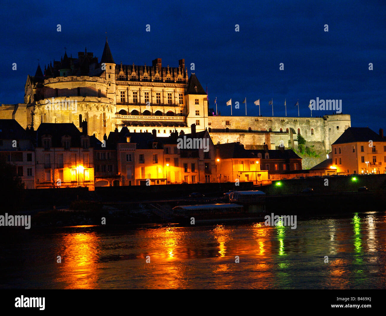 Castello della Loira, Chateau Amboise, Francia Foto Stock