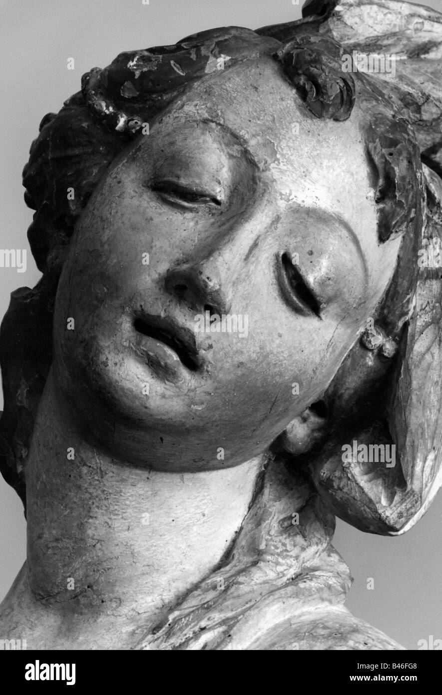 Maria Maddalena, santa, figura del nuovo Testamento, ritratto, scultura, legno, dipinta, Foto Stock