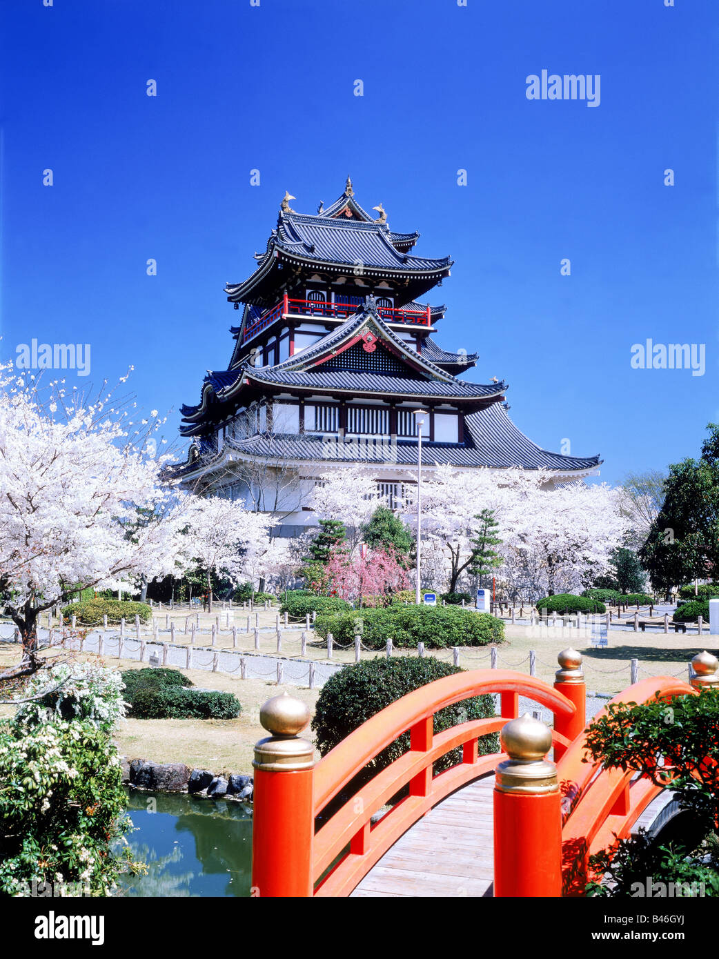 Fushimi Momoyama Castello, Fushimi-Ku, Kyoto, Giappone Foto Stock