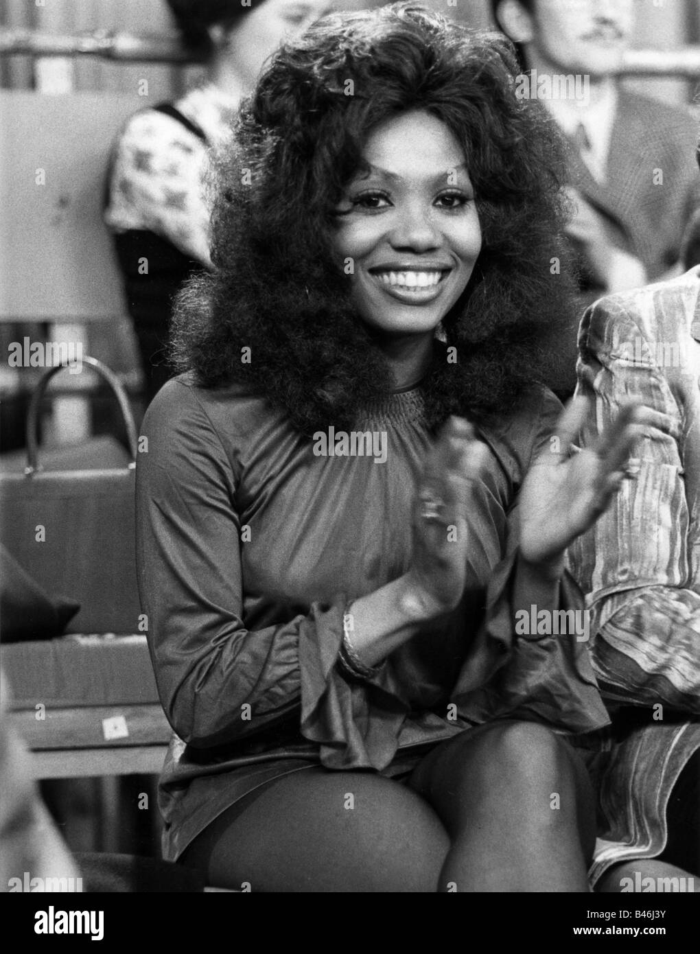 Les Humphries Singers, pop music band, cantante Judith Archer, 1971, Foto Stock