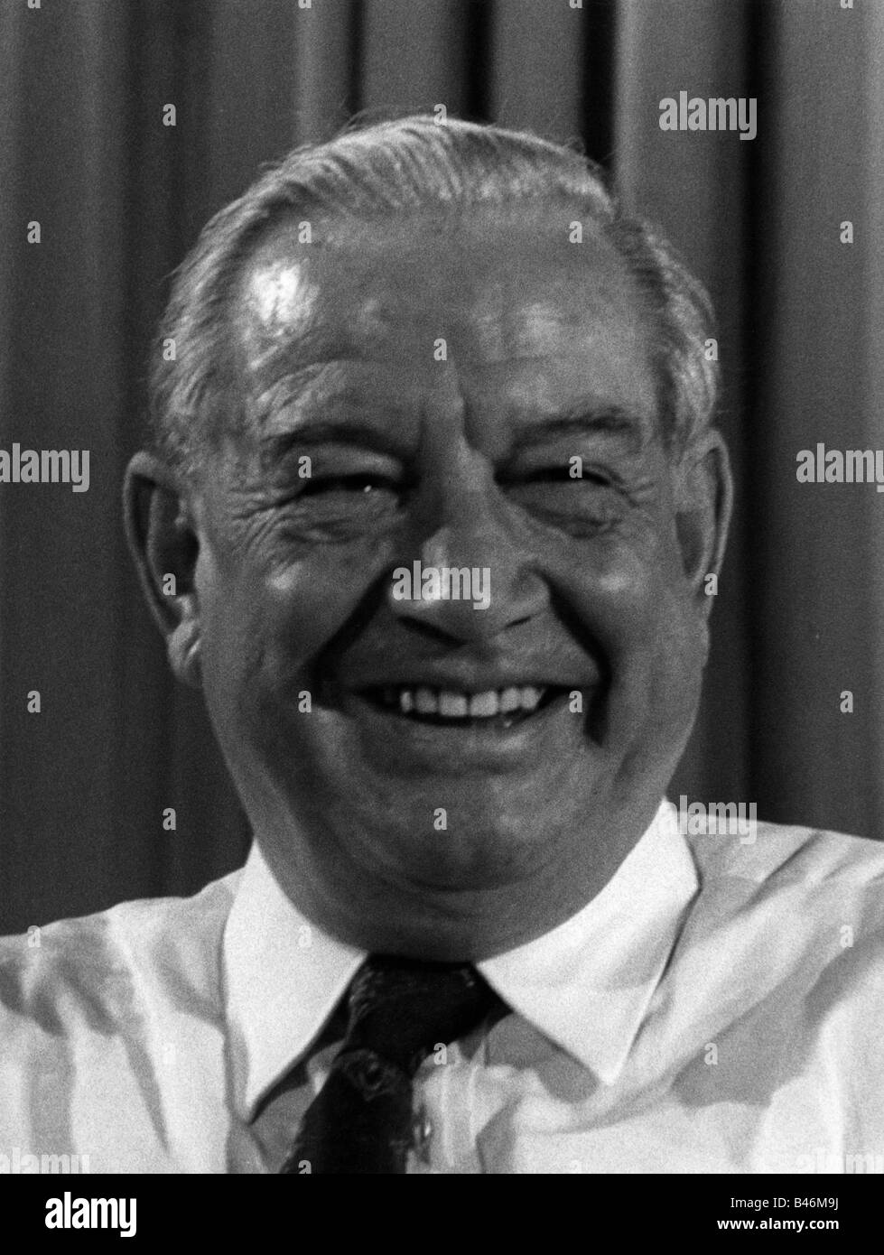 Goppel, Alfons, 1.10.1905 - 24 12.1991, politico tedesco (CSU), primo ministro della Baviera 11.12.1962 - 7.11.1978, Portrait, 1976, Foto Stock