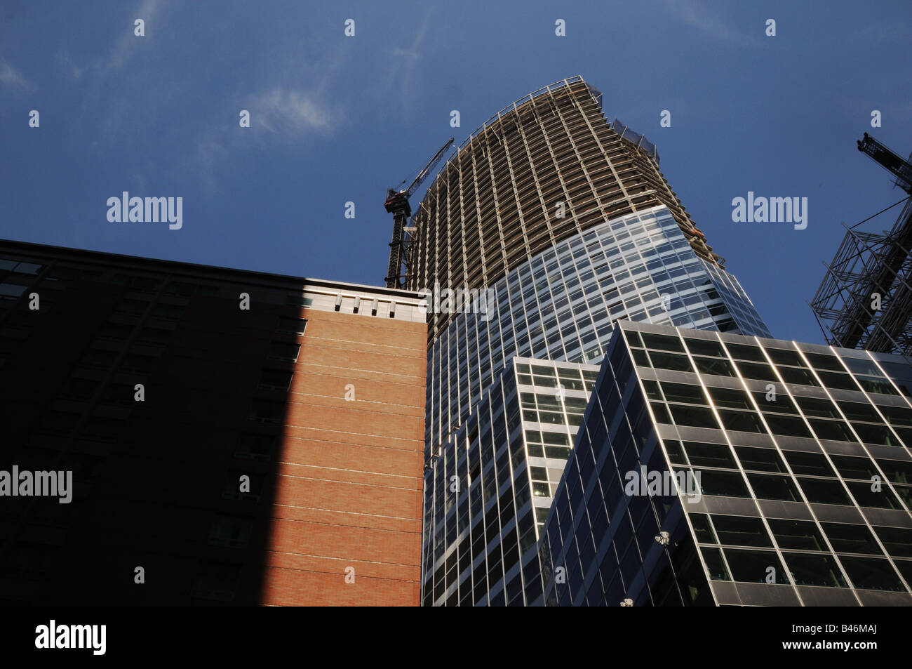 Goldman Sachs la sede centrale in costruzione in Battery Park City, Sett. 21, 2008. Foto Stock