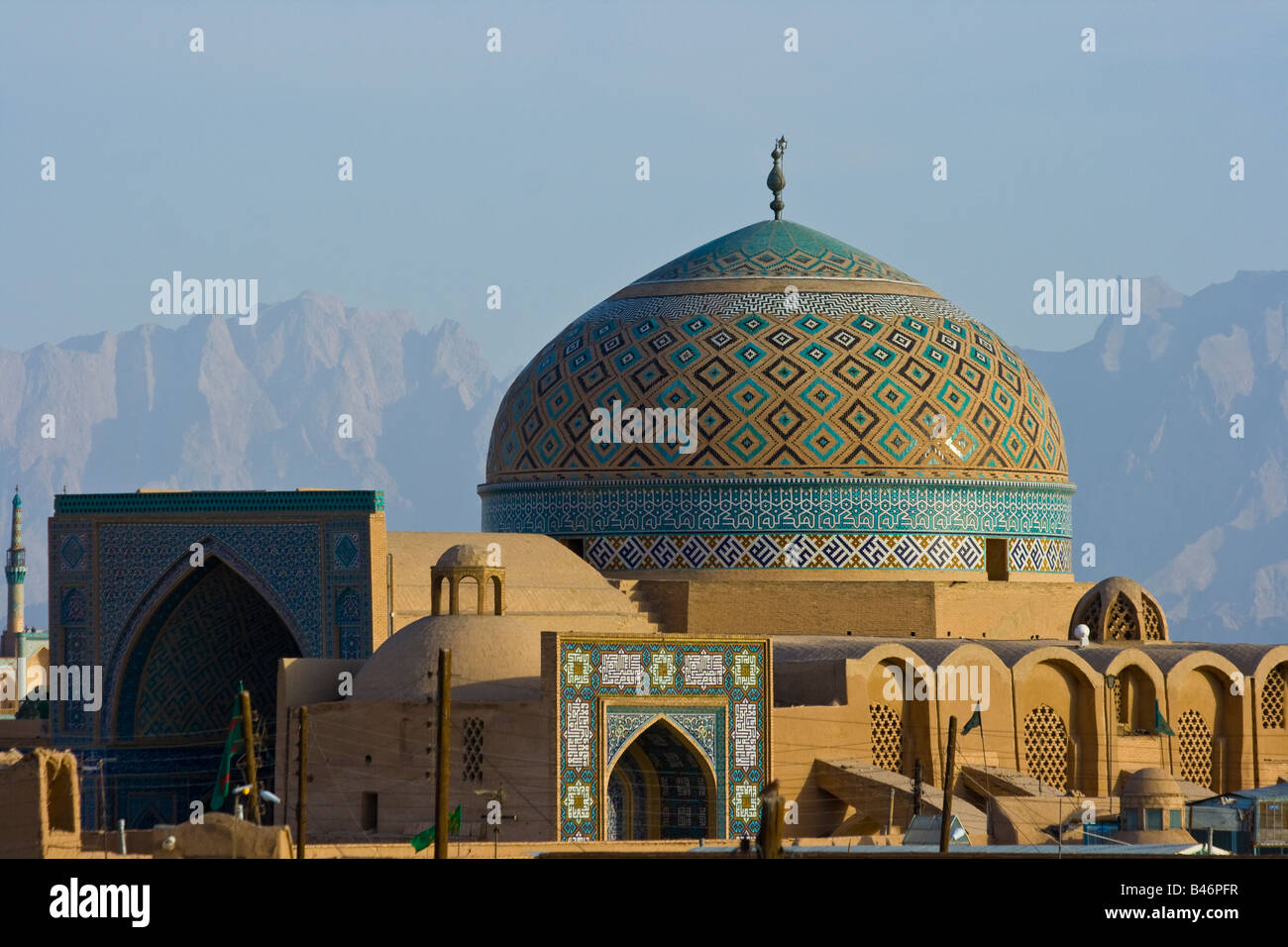 Jameh Masjid o Moschea del Venerdì in Yazd Iran Foto Stock