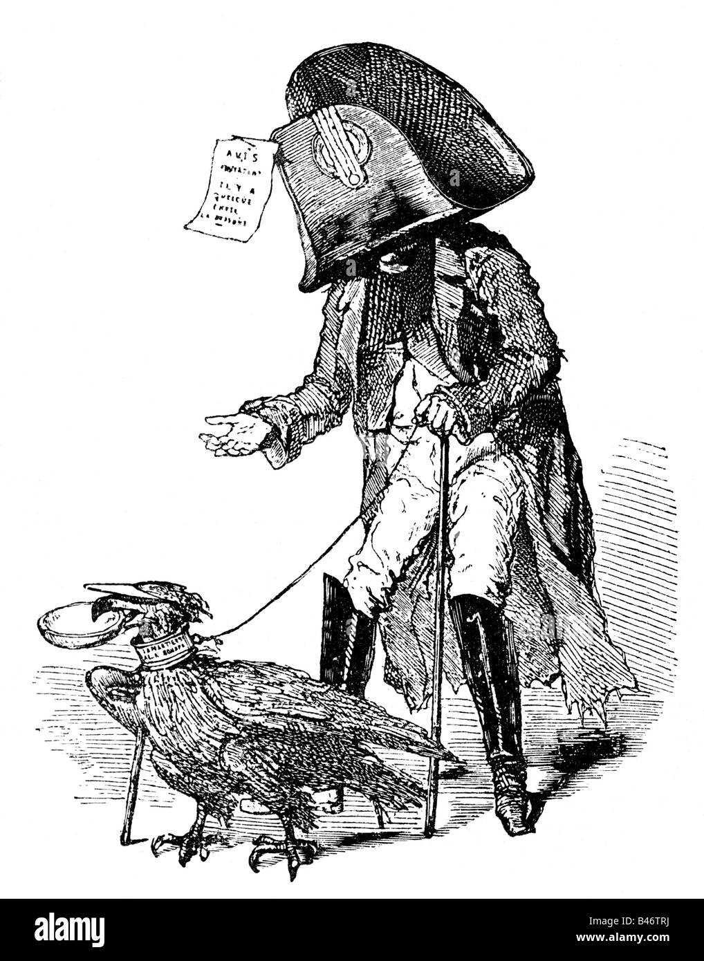 Napoleone III, 20.4.1808 - 9.1.1873, Imperatore dei francesi 2.12.1852 - 2.9.1870, caricatura, 'Vuoi un piccolo impero?', incisione del legno dopo disegno, 'Journal de rire', i francesi, Novembre 1848, , Foto Stock