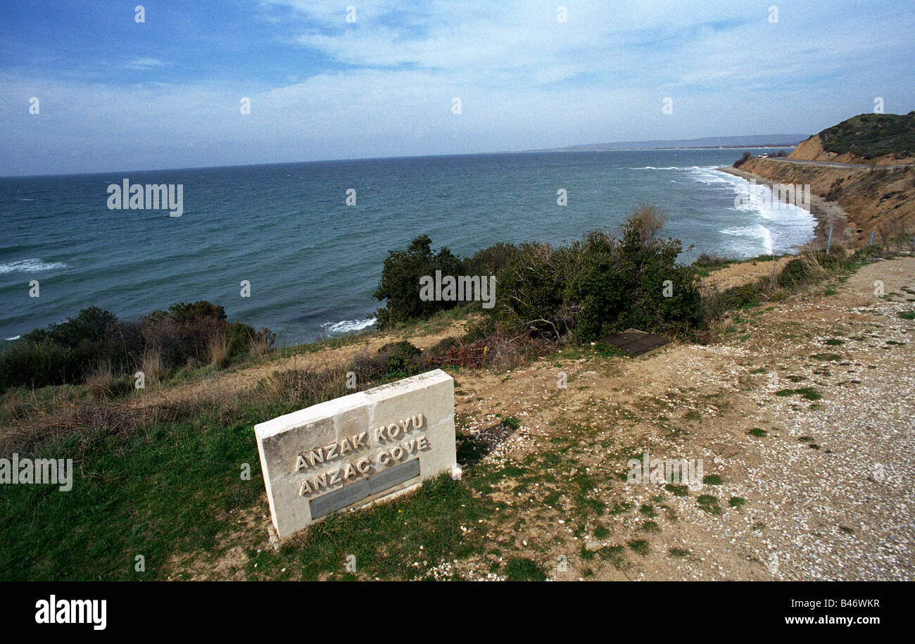 GALLIPOLI Commonwealth War Graves COMMISS CWGC WW1 la prima guerra mondiale la Turchia tombe morte DIE IMPERIAL AUSTRALIAN NUOVA ZELANDA truppe Foto Stock