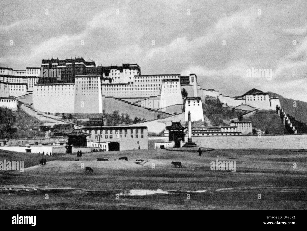 Geografia / viaggio, Tibet, Lhasa, edifici, palazzo del Dalai lama, circa 1900, Foto Stock
