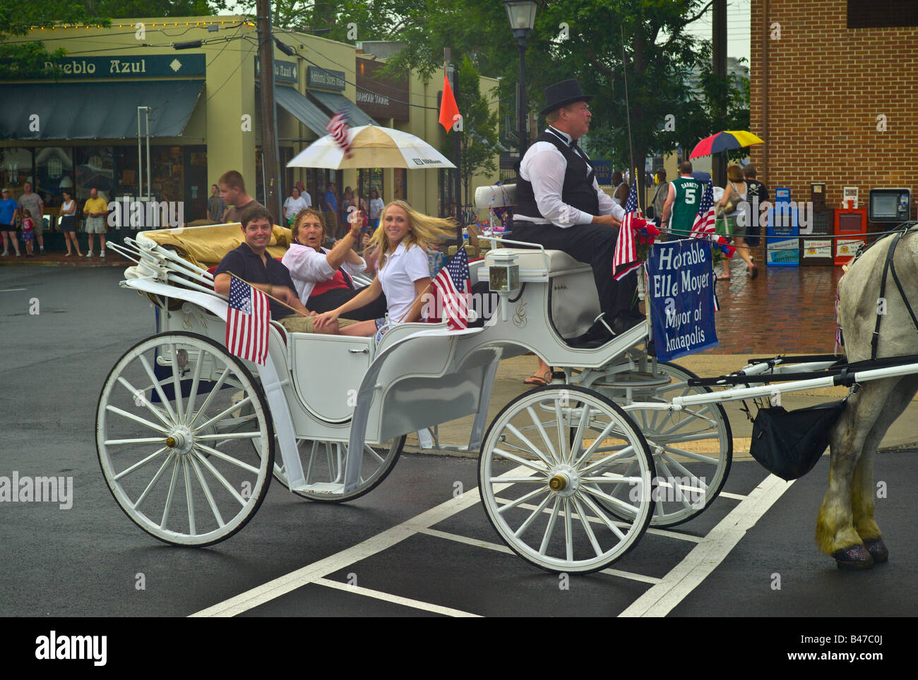 4 di luglio Annapolis Maryland Parade Foto Stock