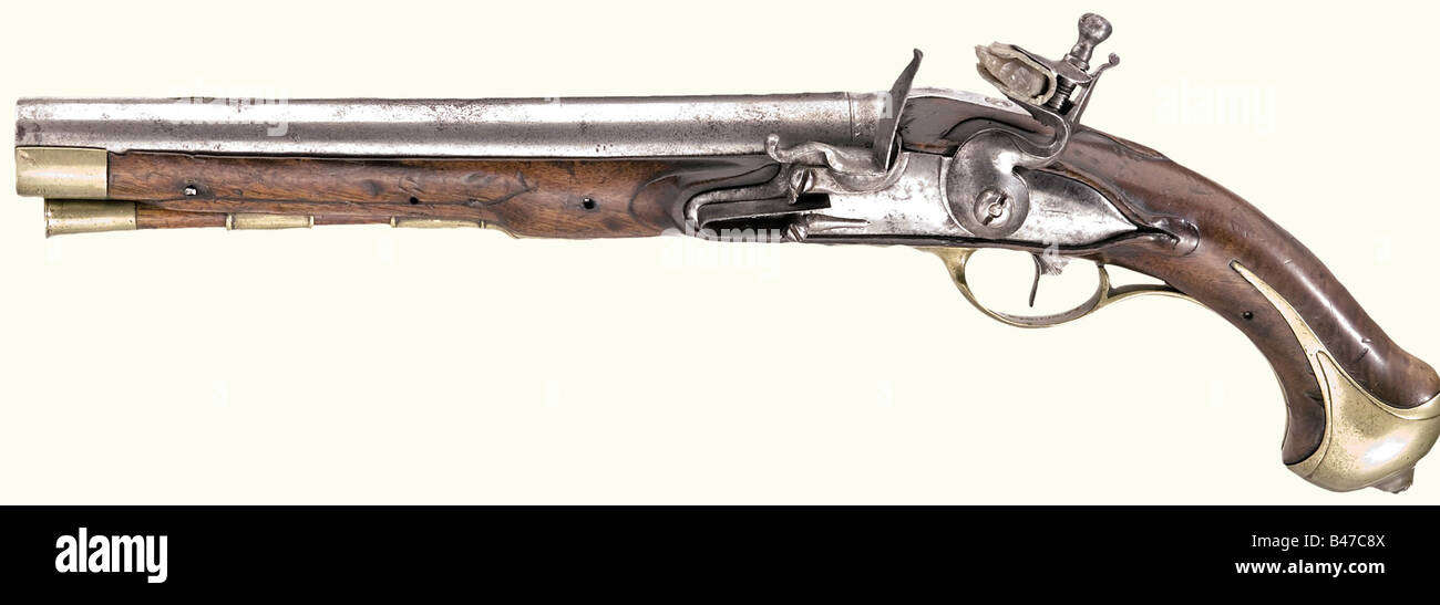 Modello 1763 pistola da ussar sinistra, rotonda, canna liscia in calibro 19 mm. La linguetta è stampigliata "S". Ferro flintlock. Brodo di noce con mobili in ottone. All'interno della protezione del grilletto è stampigliato '6.R.C.3. Esc: No: 94". Ramrod in legno con punta in ottone. Lunghezza 46 cm. Storico, storico, 18th secolo, Sassonia, Sassonia, Sassonia, Sassonia, Sassonia, tedesca, Germania, militaria, armamento, armi, armi, arma, braccio, oggetto, oggetti, alambicchi, clippings, taglio, taglio, taglio, pistola, manuale, arma da fuoco, arma da fuoco, pistola, armi da fuoco, armi da fuoco, armi da fuoco, armi da fuoco, pis, armi da fuoco, armi, armi Foto Stock Modello 1763 pistola da ussar sinistra, rotonda, canna liscia in calibro 19 mm. La linguetta è stampigliata "S". Ferro flintlock. Brodo di noce con mobili in ottone. All'interno della protezione del grilletto è stampigliato '6.R.C.3. Esc: No: 94". Ramrod in legno con punta in ottone. Lunghezza 46 cm. Storico, storico, 18th secolo, Sassonia, Sassonia, Sassonia, Sassonia, Sassonia, tedesca, Germania, militaria, armamento, armi, armi, arma, braccio, oggetto, oggetti, alambicchi, clippings, taglio, taglio, taglio, pistola, manuale, arma da fuoco, arma da fuoco, pistola, armi da fuoco, armi da fuoco, armi da fuoco, armi da fuoco, pis, armi da fuoco, armi, armi Foto Stock