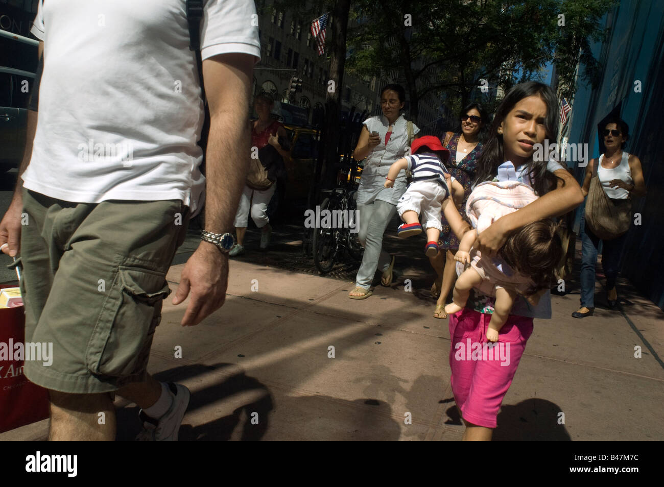 La gente alla ventiquattresima edizione Brasile Day Festival in poco in Brasile in New York Foto Stock