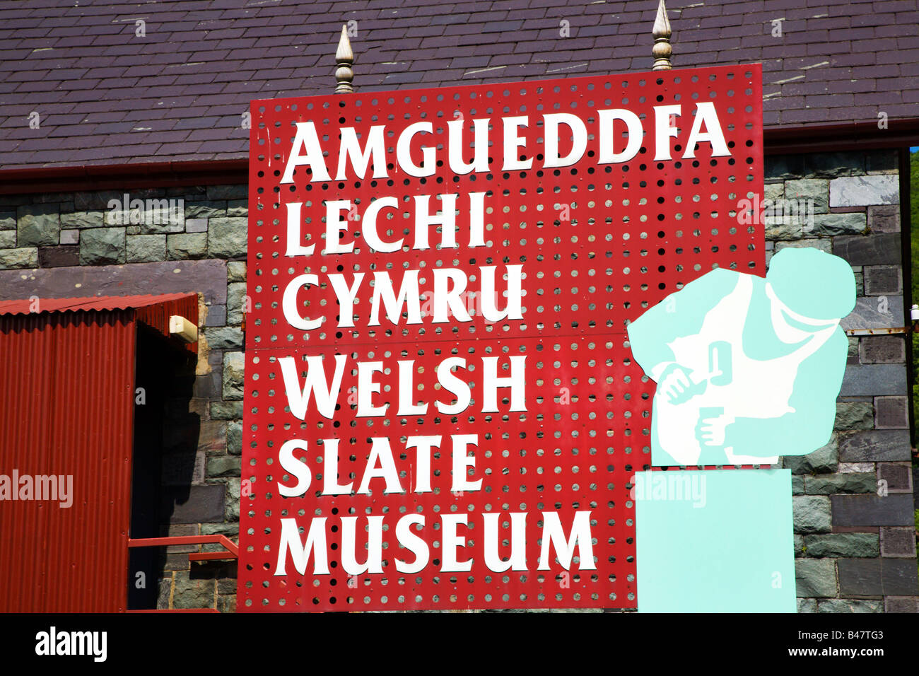 Welsh Slate Museum Llanberis Snowdonia nel Galles Foto Stock